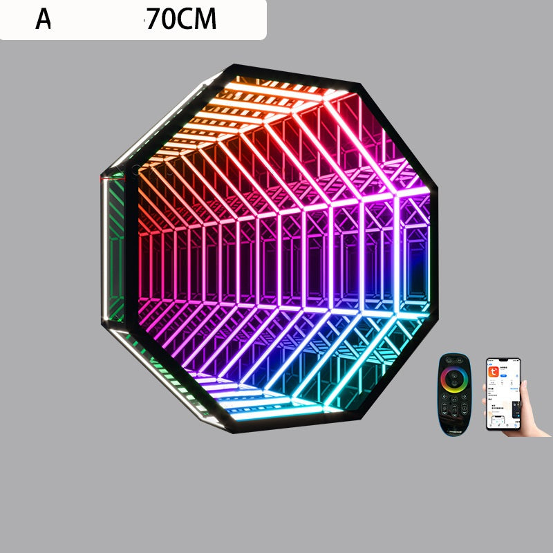 Mirror Colorful Wall