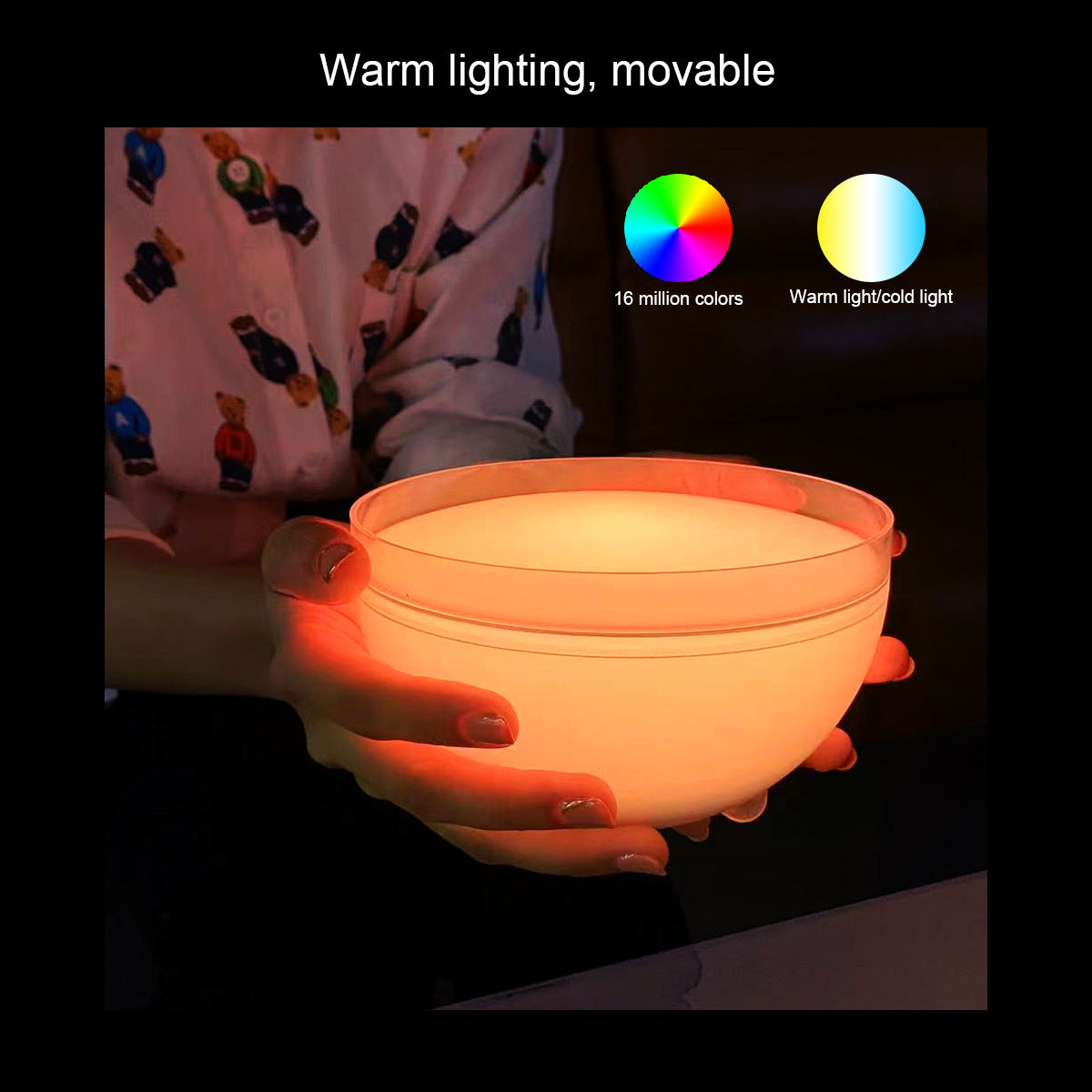 Portable Creative Wifi Desktop Atmosphere Sensing Bedside Lamp