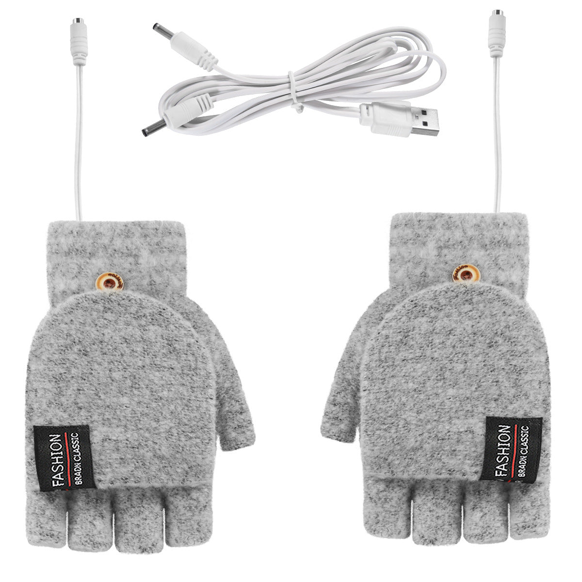 USB flip gloves USB double-sided electric heating gloves USB double-sided heating gloves warm gloves 5v gloves factory
