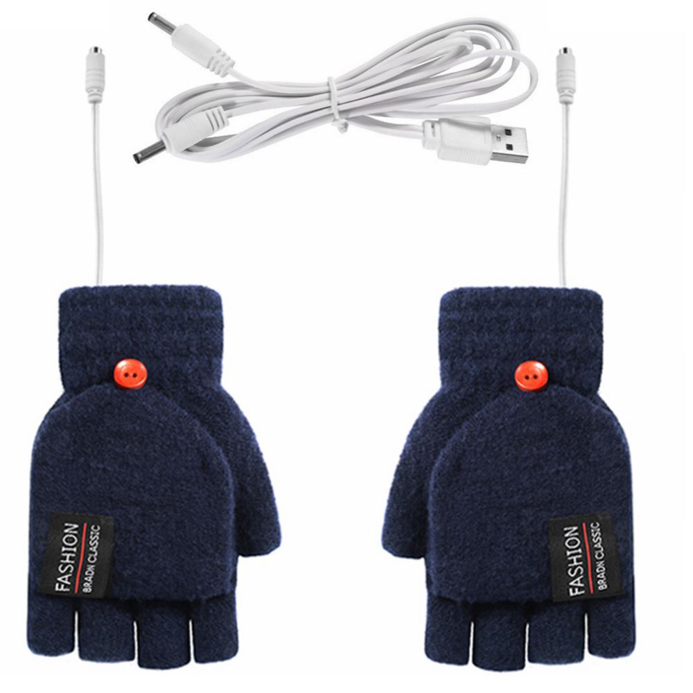 USB flip gloves USB double-sided electric heating gloves USB double-sided heating gloves warm gloves 5v gloves factory