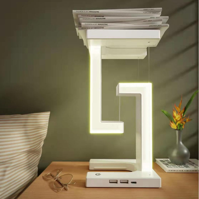 Levitating Wireless Charging Lamp